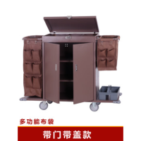 雅涵亚多功能布草车 带门带盖