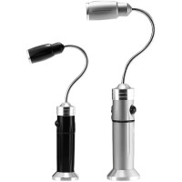 优合创佳可充电强磁移动床设备汽车检维修工作灯照明 0-5W 软管手电黑色一电一充