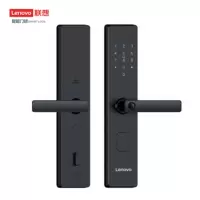 联想智能锁 E3青春版门锁密码锁指纹锁 入户门电子锁 黑色