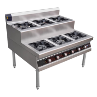优查商用不锈钢煲仔炉(带熄火保护装置) 燃气多眼多头砂锅灶梯形六眼