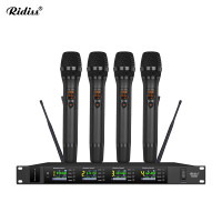 RidissMX系列一拖二拖四无线会议话筒演讲教育演出讲座培训无线桌面式电容麦克风一拖四无线手持话筒