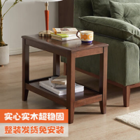 JZLH办公桌边几 双层简约实木边柜