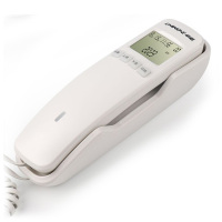 中诺有线电话机W018白色 免电池 桌挂两用