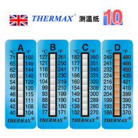 THERMAX英国进口测温纸 10格B 77-127°C不可逆