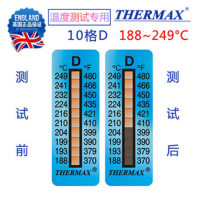 THERMAX英国进口测温纸10格D 188-249°C不可逆