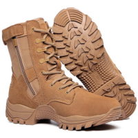 绽望棕色户外训练靴陆靴战术靴 沙漠靴高帮战靴训练鞋