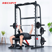 睿致A1史密斯机龙门架 卧推深蹲杠铃架综合力量训练 豪华套装