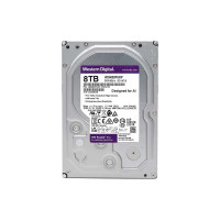 西部数据8TB监控级机械硬盘紫盘pro SATA 7200转256MB CMR垂直AI技术3.5英寸WD8002PURP