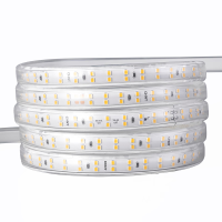 正泰超亮led灯带 220v户外防水IP65高压灯带 120珠单排 100米装-暖光3000K-配5个插头