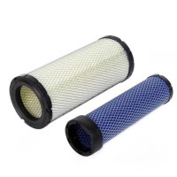 1330空气滤芯杭州合力龙工3-3.5吨A35A30叉车挖掘纳米空滤原厂白 双芯带内套白色精品款