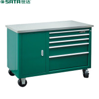 世达(SATA)5抽屉带轮工具车47寸 1180*480*860MM 95208