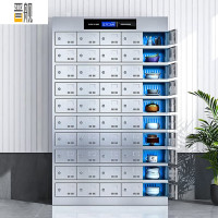 晋舰不锈钢紫外线灯高温消毒碗筷柜餐厅多门餐具存放柜 50门(50门)