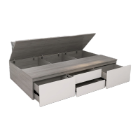 胜帐单人气压杆高箱储物收纳无床头榻榻米床 2000x900 可定制