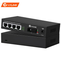 netLINK HTB-GS-03/4GEV-40AB 隔离型光纤收发器千兆1光4电单模单纤