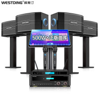 威斯汀音响家庭ktv唱歌全套设备 卡拉ok点歌机语音点唱 客厅大功率10吋四分频音箱118一拖四