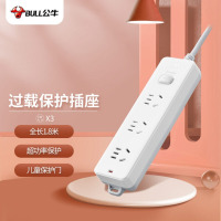 公牛(BULL)新国标插座/接线板 3位总控 全长1.8米 GN-212(货期3-6