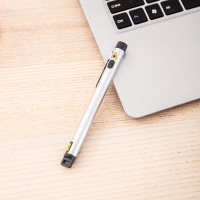 得力(deli)镭射红外线 红光激光笔钢笔式设计 使用7号干电池 3933