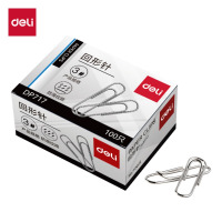 得力(deli) 防滑回形针3#29mm 银色曲别针 办公资料分类收纳票据