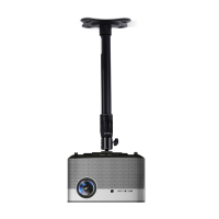 鲸米投影仪吊架D01 [微投单孔]25-38CM承重5KG