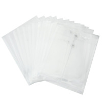 广博P0008 A4绳扣式文件袋12个装 半透明档案袋 资料袋 收纳袋 整