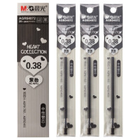 晨光(M&G) (C) 晨光拔盖替芯AGR64072黑0.38 20支装(一盒)