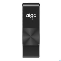 爱国者(aigo) USB2.0 U盘 U266迷你款 黑色 简约侧旋转金属商务U