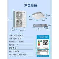 海尔中央空调10匹一拖二天花机 RFC250MXBYF1+RFTD125MX-2*2套机(裸机不含安装及辅材)