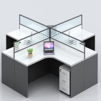 誉卓远职员办公桌 十字型四人位3200*2800mm