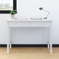 汇云星冷轧钢板办公桌 灰白色