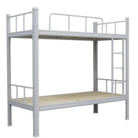 汇云星900宽开口双层床白色