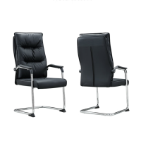 中伟/ZHONWGEI 弓形椅 电脑椅 职员会议办公椅 Y88 黑色乳胶坐垫 一把
