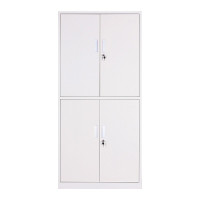 华恒臻文件柜钢制铁皮柜矮柜带锁 通双节文件柜 0.5mm