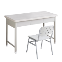 花都家美钢制营具学习桌椅组合 1.2米(3抽1桌1椅)XZS217