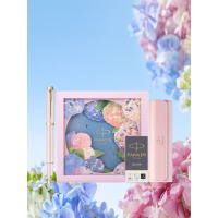 派克(PARKER)钢笔IM粉色幻想墨水笔 绣球花艺礼盒