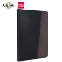 得力(deli)7910皮面本16K120张大号时尚撞色商务皮面本 会议记事