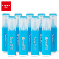 齐心(COMIX)HP908彩色荧光笔 10支/盒 荧光标记笔 彩色记号笔醒目