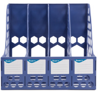 广博WJK9399四联文件栏 文件框 资料架 文件筐 文件架 收纳栏