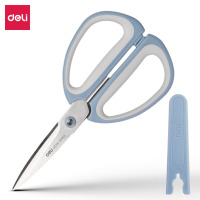 得力TJ14剪刀蓝198mm 家用剪刀办公学生剪纸刀裁缝缝纫手工剪纸包