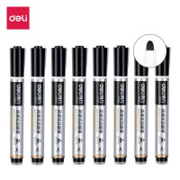 得力(deli)S520直液式白板笔8支/盒 办公教学会议白板笔 办公用品