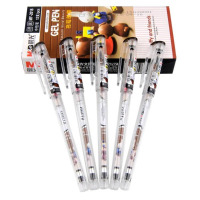 晨光MF2018中性笔12支装0.38mm米菲针管签字笔水笔财务笔 书写工