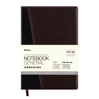 晨光(M&G)APY1BK78皮面记事本棕色32K/120页5本装 办公笔记本