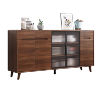 京训多功能实木餐边柜 新款中式框架结构2400*400*890mm