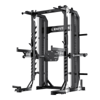 亿迈综合训练器 史密斯机龙门架深蹲卧推架一体机 裸机+奥杆+Z4凳+杠铃片155KG+T台