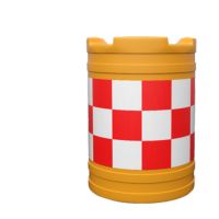 京训滚塑防撞桶60*80cm 1.8米三孔反光水马 围挡道路施工 黄红