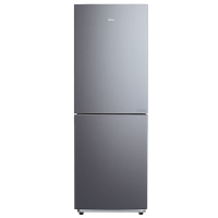 美的BCD-186WMA双门冰箱186L 榭湖银色 二级能效 净味低音 风冷无霜 迷你超薄小型