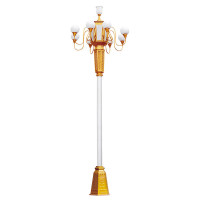 鑫雅蒙 中华灯 庭院景观高杆灯 5米户外路灯中式灯玉兰灯九火广场道路灯 中华灯5米9火+光源+地笼