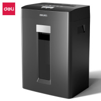 得力GA590高保密碎纸机 黑色一台装 8张 20分钟 23L 5级 可带钉碎