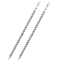 亚润T12焊台烙铁头发热芯一体烙铁咀刀头尖头烙铁嘴烙铁芯 YR-T12-I尖头(两支装)