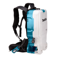 牧田DVC660锂电池充电肩背式吸尘器 集尘器吸尘机36V 6.0Ah四电一充