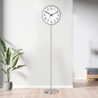 汉时石英落地钟 免打孔创意现代简约立钟[C款阿拉伯数字+电镀金属]